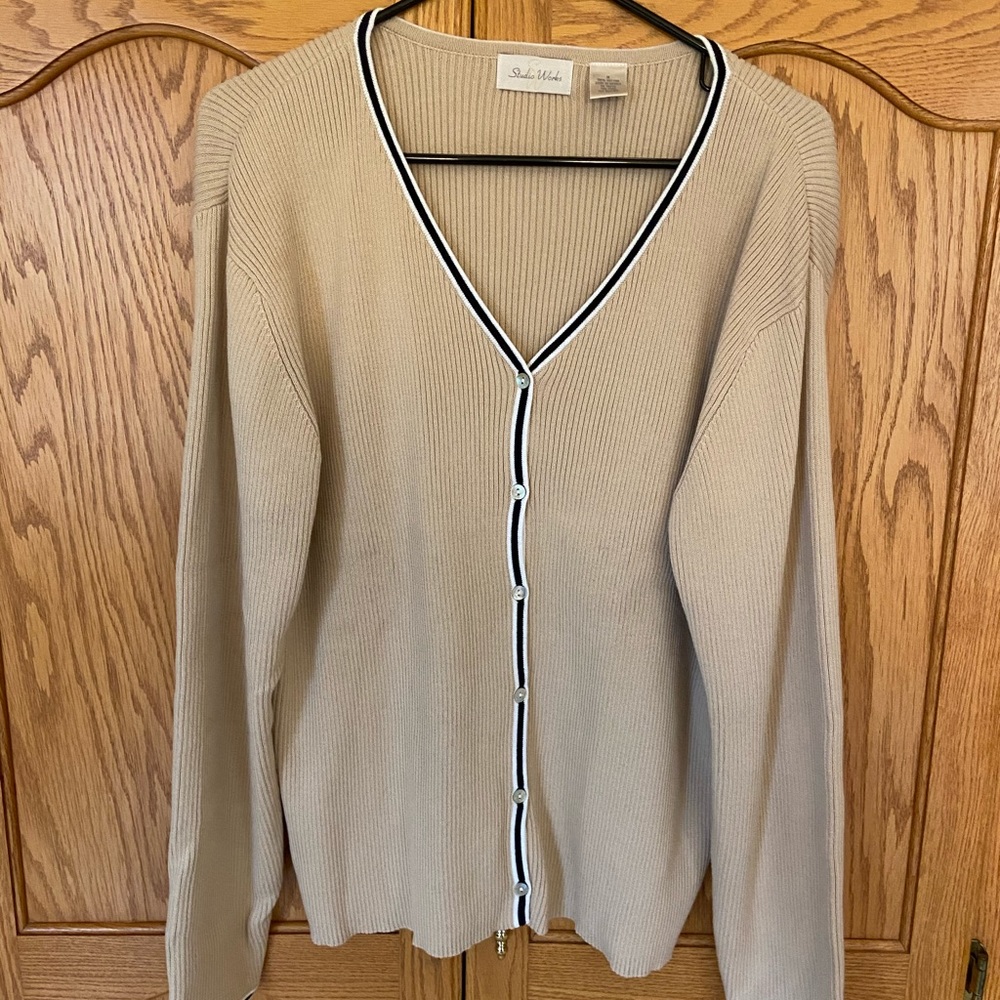 Gently Owned Gorgeous Woman’s Button Down Sweater